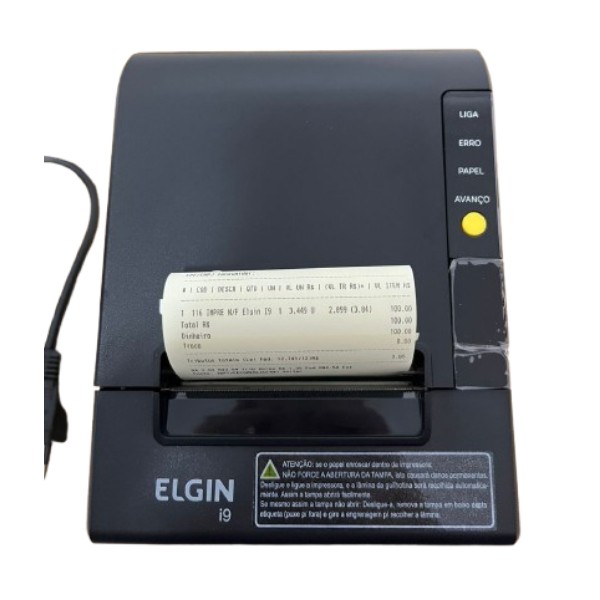 IMPRESSORA T�RMICA ELGIN I9 ETHERNET/USB USADA